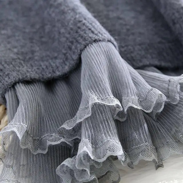 Spliced Lace Sweater